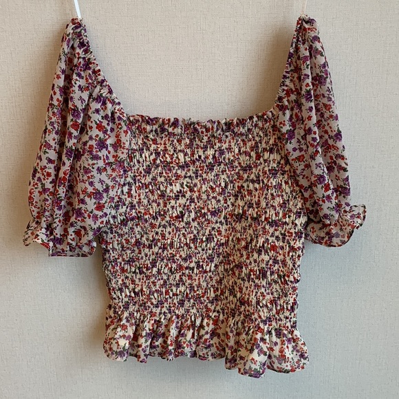 Code x Mode • Nordstrom • Floral Smock Top • Sz XS • NWT! - Picture 5 of 8